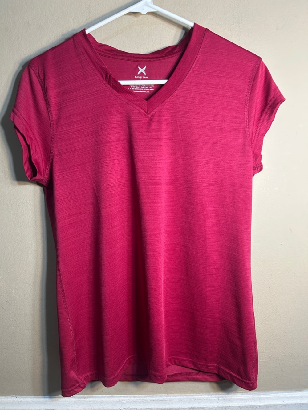 Game Time-Flex-Fit-Womens Shirt-Size Large-Vent-Tex-Short Sleeve-V Neck